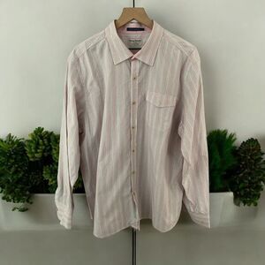 Tommy Bahama Jeans Island Modern‎ Fit Striped Button Down Casual Shirt XL/TG